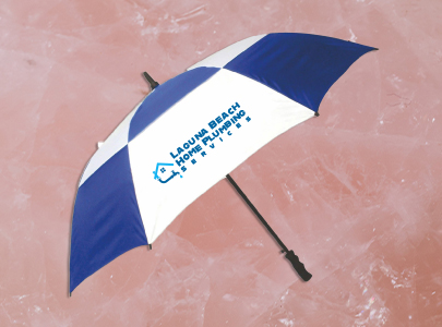 Custom imprinted Golf Umbrella for Laguna Beach, CA with a local business logo